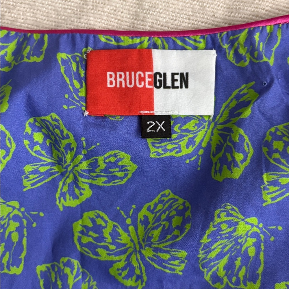 Bruce Glen Patterned Floral Print Crop Top - Picture 3 of 5